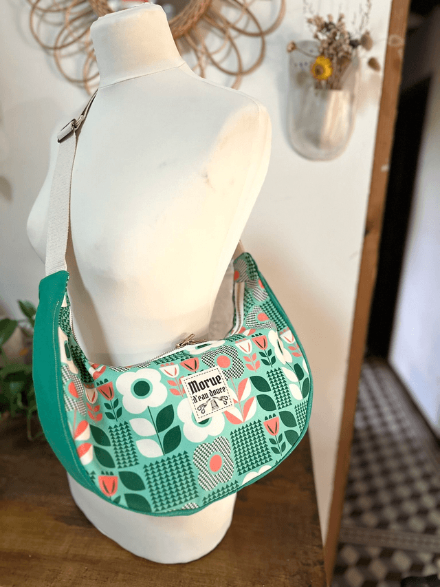 sac banoulière  retro vert kitch