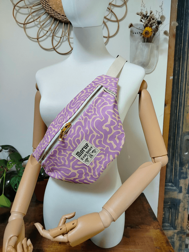 Sac  banane M purple brain