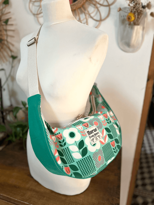 sac banoulière  retro vert kitch